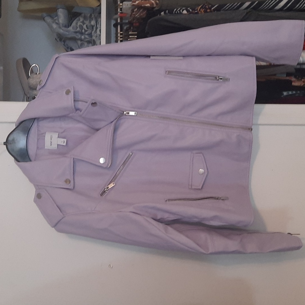 Nine west faux leather moto jacket